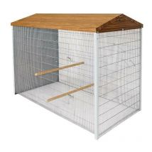 Suinga - Parc pour Poules 150x80x110 cm Habitat Idéal pour Oiseaux, Poules et Aviculture Résistant et Polyvalent