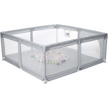 Parc Bébé Pliable - 0-6 ans Barriere de securite Bebe Enfants Lit de Parc Girs 150 x 150 x 55cm Jmax