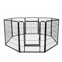 Naizy - Parc pour chiots 8 pièces, parc pour chiens, appartement, barrière pour chiots, enclos pour chiots, parc pour animaux, enclos extérieur pour