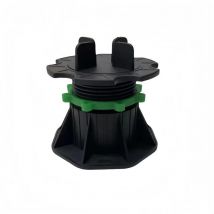 Mccover - Almohadilla de losa y rejilla ajustable de 50 a 80 mm - Color - Negro