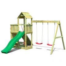 Playtown - Parco giochi con Altalena e Casetta Fungoo floppi giochi da giardino in legno