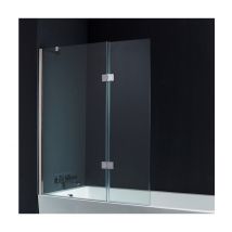 Planetebain - Pare-baignoire 2 volets 120140 cm verre 10 mm
