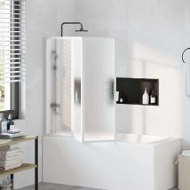 Pare baignoire à 3 volets rétractables 117 x 120 cm