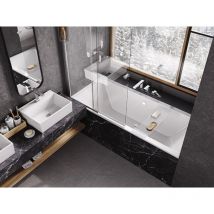 Azura Home Design - Pare-baignoire Easy Slide Chrome 100x150cm