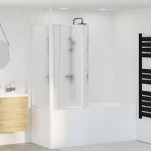 Torana - Pare baignoire en l 70x120x137 cm 4 panneaux pliables