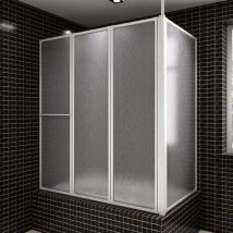 Pare baignoire en l 70x120x137 cm 4 panneaux pliables Vidaxl