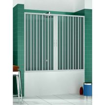 Pinto - Box sopravasca Astra a parete 2 ante 140cm apertura centrale