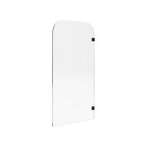 Vente-unique - Pare baignoire réversible aux angles arrondis style industriel - 80x140 cm - timour