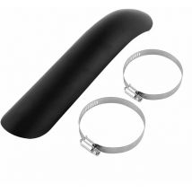 Jeffergarden Pare Chaleur Échappement Moto Protection Bouclier de Silencieux d'Echappement Isolation Thermique Couvercle de Tuyau d'Echappement de