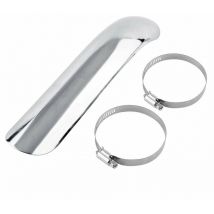 Jeffergarden Pare Chaleur Échappement Moto Protection Bouclier de Silencieux d'Echappement Isolation Thermique Couvercle de Tuyau d'Echappement de