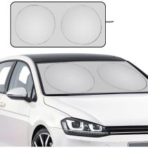 Pare-Soleil Anti-UV Pliant pour Pare-Brise Avant 150 x 70 cm - Universelle de Pare Soleils pour Voiture - Pare-soleils intérieur Contre Les Ray