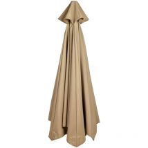 Pare-soleil extérieur, imperméable et résistant aux uv, toile de remplacement pour parasol de terrasse, sans armature, tan, pour parasol style 3m, 6