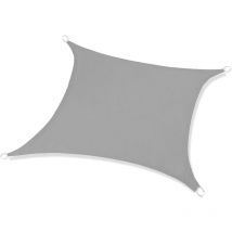 Jeffergarden Voile d'ombrage, voile d'ombrage uv pour le jardin et la piscine, voile d'ombrage extérieur imperméable, 2.53M, gris terre