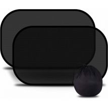 Pare-Soleil Voiture Bébé,TRÈS Sombre Protection UV/Chaleur, Pare-Soleil Auto-Adhésifs pour Enfants,Pose Rapide/Facile,Sac de Rangement fourni,Taille