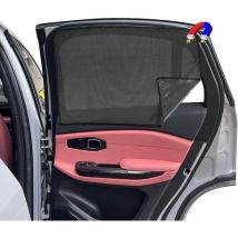 Pare Soleil Voiture Bébé Arriere Magnétique,2Pièces Cache pour Fenêtre,Chaussettes Voiture Soleil,Bloquer Les Rayons uv Anti Moustiquaire,Taille