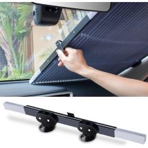 Houhence - Pare-Soleil Voiture Pare-Brise Avant, Pare Brise de Voiture Automatique Rétractable, Visière de Protection Solaire avec Protection à