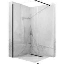 REA - pared de la ducha aero mat negro 120