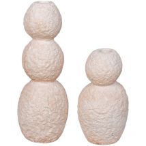 Paredes Kerzenhalter Set von 2 beige.