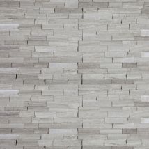 Parement Pierre Naturelle Woodstone - 60x15x1-2 cm - Gris (vendu par plaque de 0,09 m²)