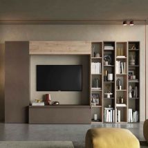 Stilprojectstore - Parete attrezzata soggiorno comp 10 - Infinity bronzo / cadiz