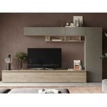 Parete attrezzata soggiorno comp 31, colore argilla-cadiz - Infinity