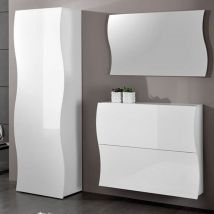 Parete da ingresso linea Mia 2 bianco lucido