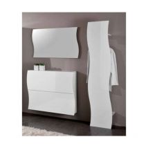 Parete da ingresso linea Mia 3 bianco lucido