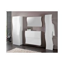 Parete da ingresso linea Mia in Bianco lucido