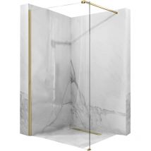 REA - parete doccia aero gold brush 110