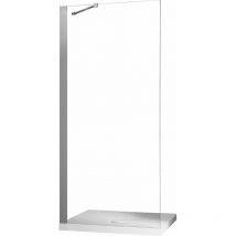 Fosterberg - Parete Doccia Walk-In in Cristallo Trasparente 6mm H190 Herning 20 cm