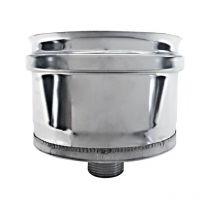 Canna fumaria parete doppia coibentata inox tappo raccogli condensa dn 130/180