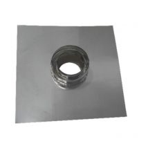 Canna fumaria parete doppia coibentata inox piastra tronchetto passante dn 350/400