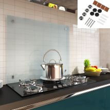 Parete Posteriore Della Cucina Paraspruzzi Specchio Paraspruzzi Per Cucina Vetro Di Protezione Da Parete 6mm Esg Smerigliato - 80x60cm
