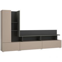 Petits-meubles - Parete tv 270 cm Opio Taupe e Antracite