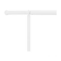 Paris Prix - Barre Décorative Ajustable 'Table' 139cm Blanc
