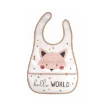 Paris Prix - Bavoir Avec Récupérateur renard 34cm Beige