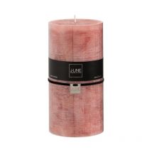 Bougie Cylindrique Déco "Junina" 20cm Terracotta