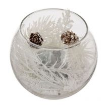 Bougie Déco Led branche 10cm Argent - Paris Prix