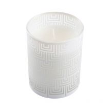 Bougie Parfumée "Graphic Ethnic" 8cm Blanc