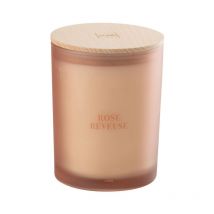 Paris Prix - Bougie Parfumée 'Accords Essentiels' 14cm Rose Rêveuse