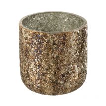 Paris Prix - Bougie Parfumée Déco 'Luxuria' 15cm Cookie Crunch