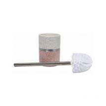 Paris Prix - Brosse wc Design 'Skyline' 38cm Rose