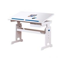 Bureau Enfant Pupitre 'School' 109cm Blanc