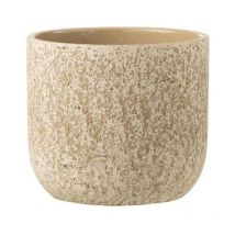 Cache-Pot Design 'Rugueux' 22cm Beige