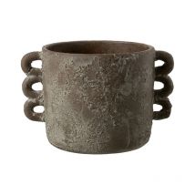 Cache-Pot Design 'Zenia' 30cm Marron