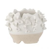 Cache-Pot en Poterie 'Anémone' 25cm Naturel