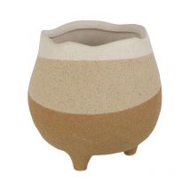 Cache-Pot sur Pied 'Charley' 18cm Beige
