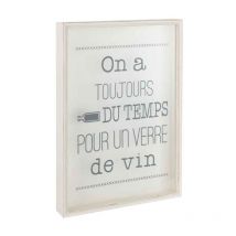 Cadre Déco en Bois "Bouchons" 46x65cm Beige