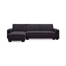 Paris Prix - Canapé d'Angle Réversible Convertible 'Hester' 293cm Noir