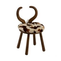 Paris Prix - Chaise Enfant Design 'Oreille Vache' 58cm Naturel